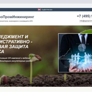 Скриншоты разработанного сайта agropromeng.ru (Скрин №1)