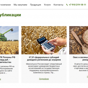 Скриншоты разработанного сайта un-invest.ru (Скрин №4)