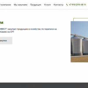 Скриншоты разработанного сайта un-invest.ru (Скрин №6)